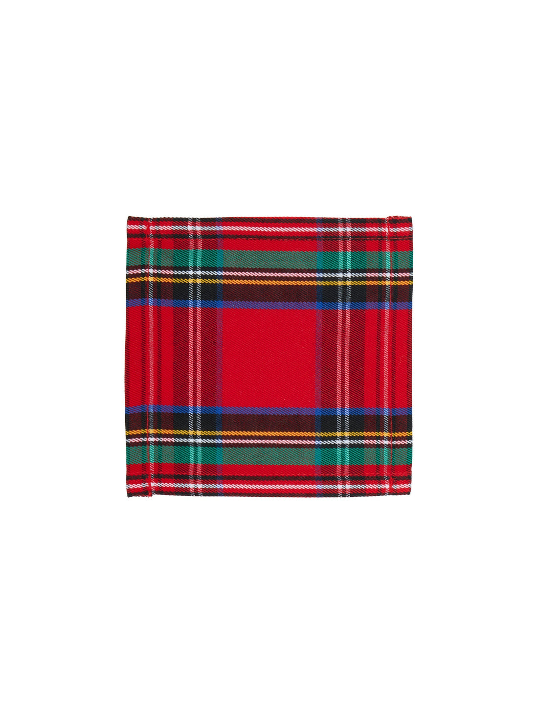 Royal Stewart Tartan Linen Cocktail Napkins