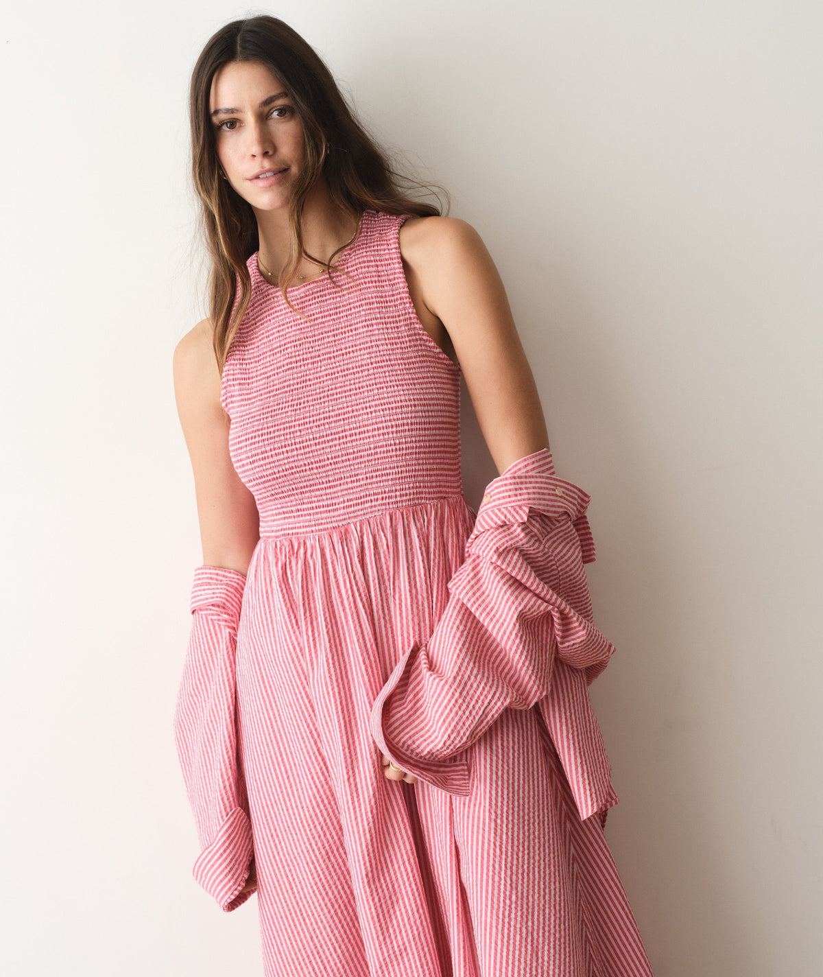 Darcy Seersucker Maxi Dress