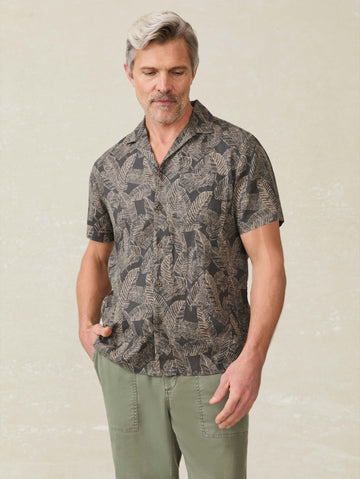 Short-Sleeve Breeze Camp Shirt - Graphite Rainforest