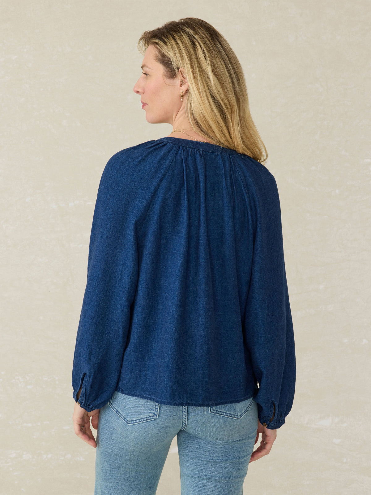 Tried & True Easton Top - Deep Lagoon Wash