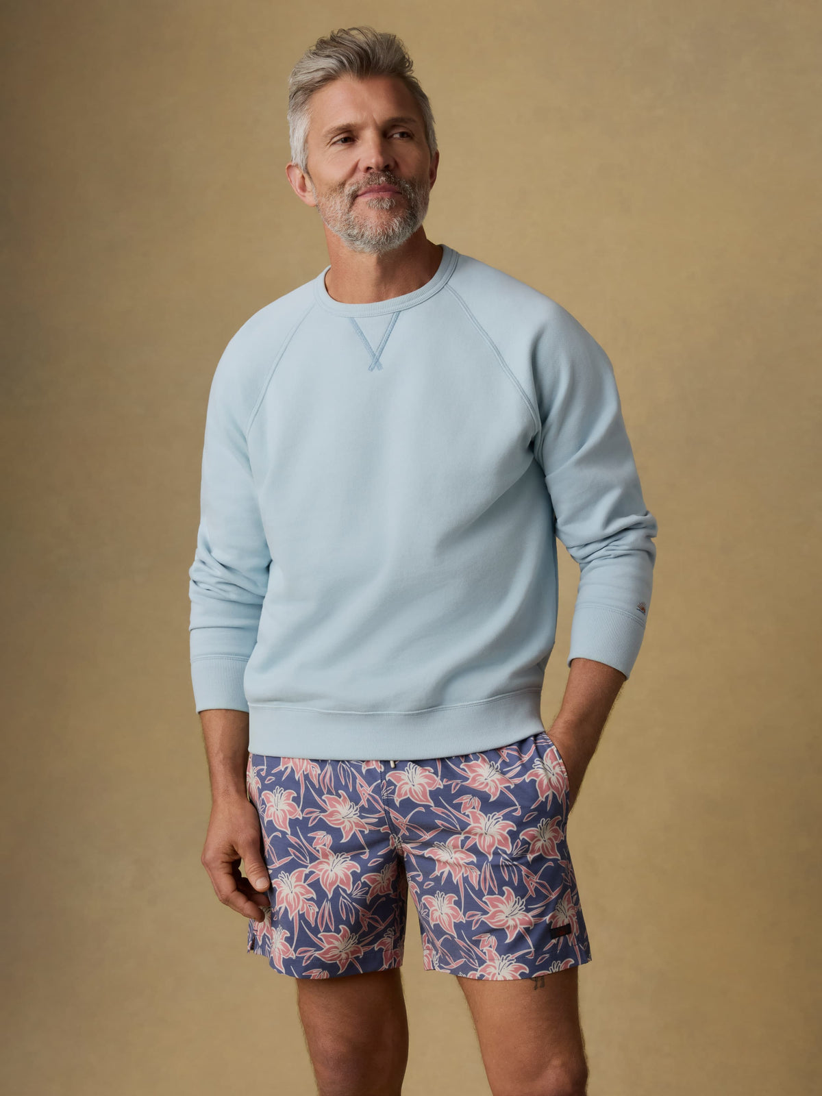 High Standard Fleece Crewneck - Blue Brook