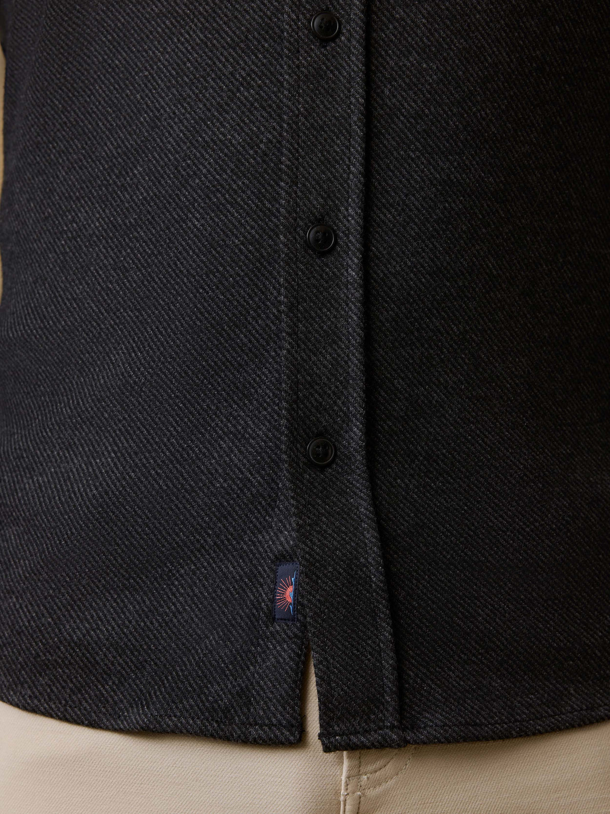 Legend Sweater Shirt (Single Pocket) - Heathered Black Twill