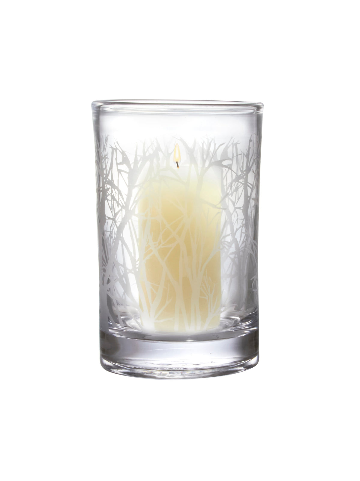Simon Pearce Engraved Aspen Forest Hurricane