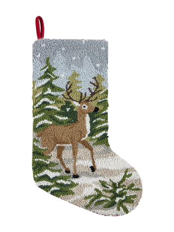 Snow Deer Hook Stocking
