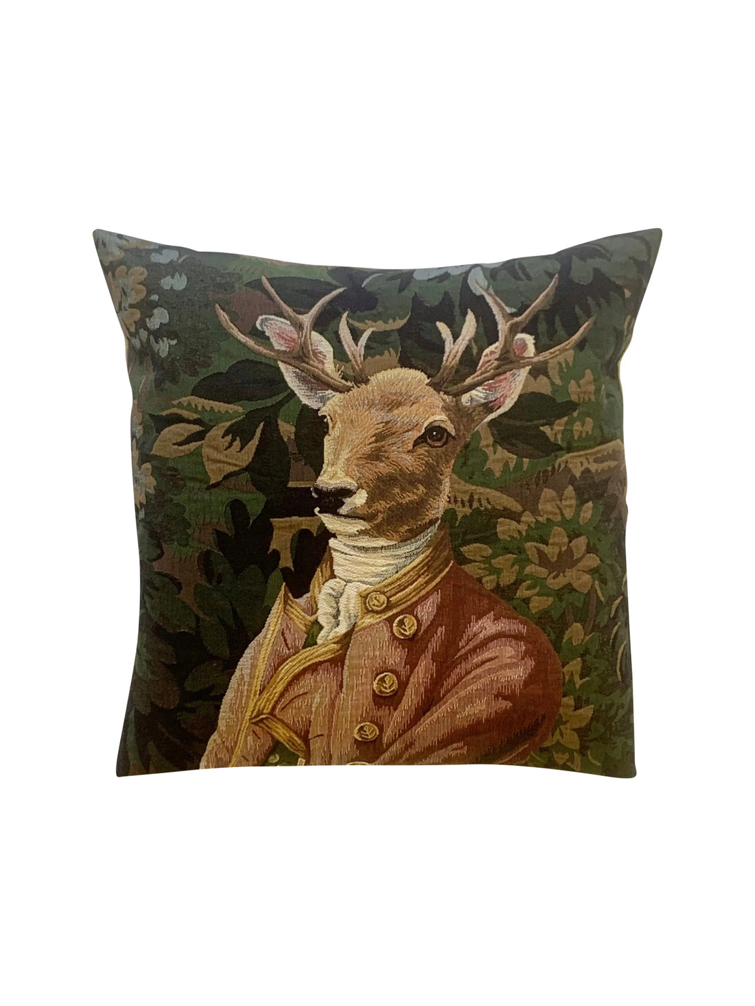 Stag with Pink Jacket Pillow