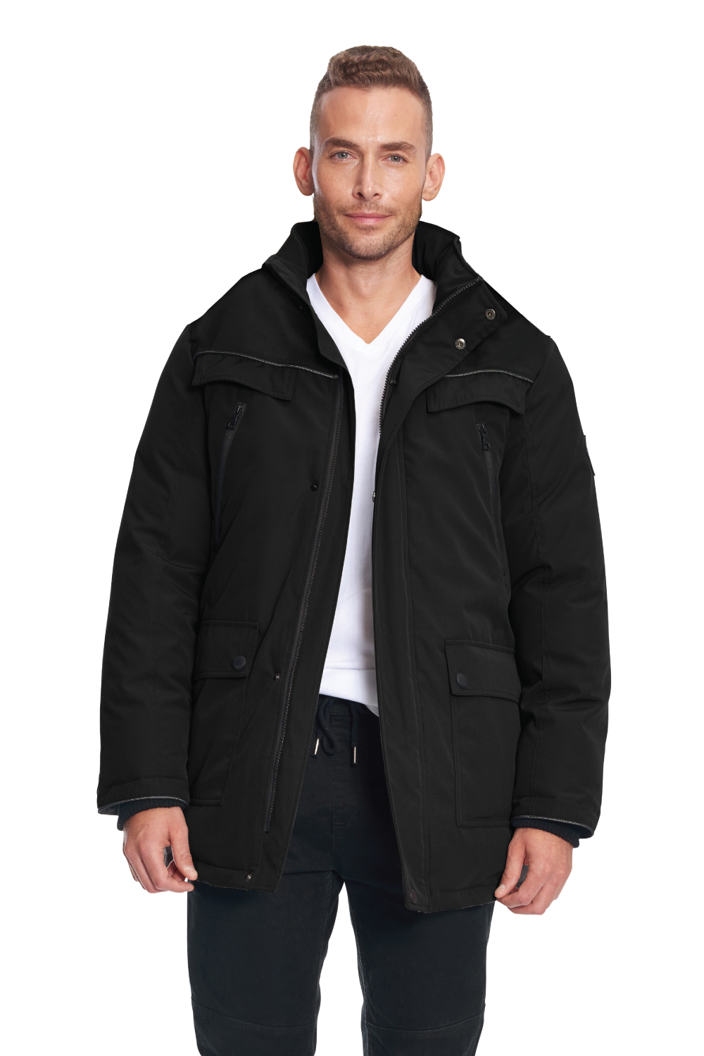 FRASER | MEN'S VEGAN DOWN (RECYCLED) PARKA, BLACK