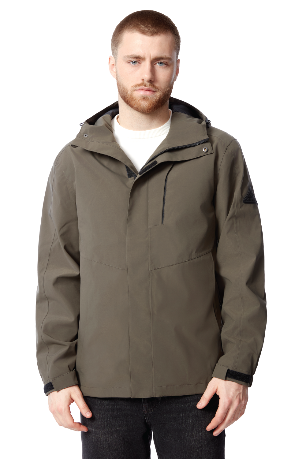 HUDSON | MEN'S RAIN JACKET, DARK OLIVE
