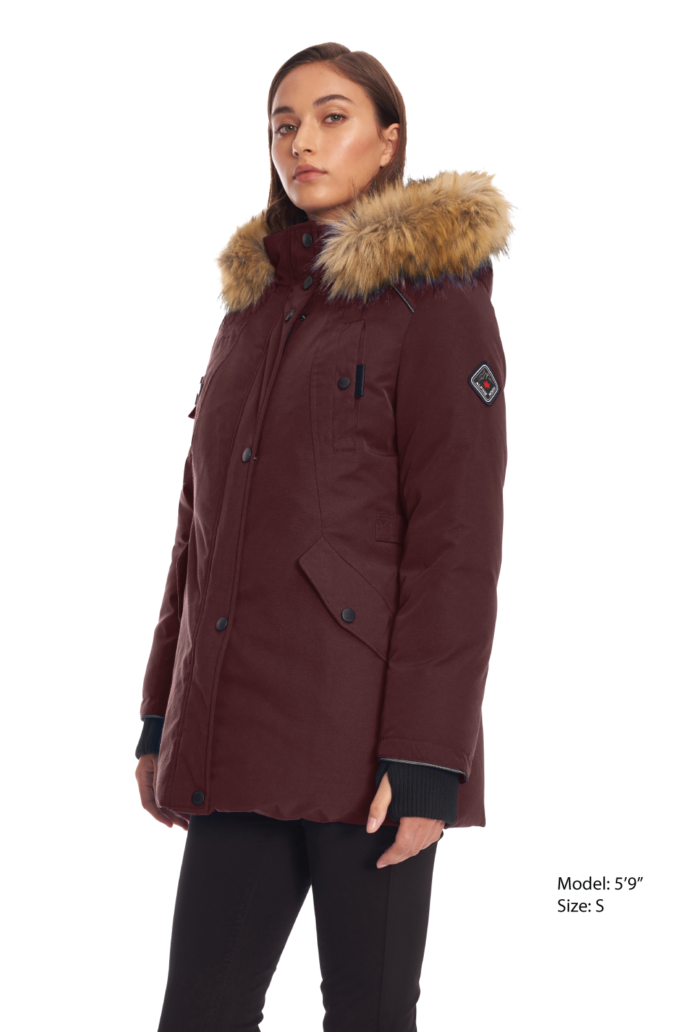 GLACIER | WOMEN'S VEGAN DOWN (RECYCLED) PARKA, GRAPE