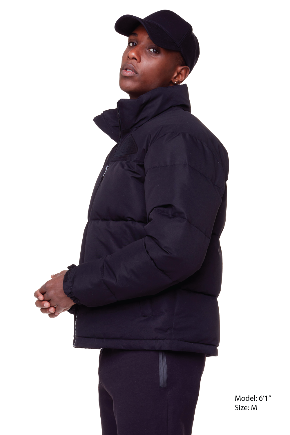 TUKTUT | MEN'S VEGAN DOWN (RECYCLED) PUFFER JACKET, BLACK