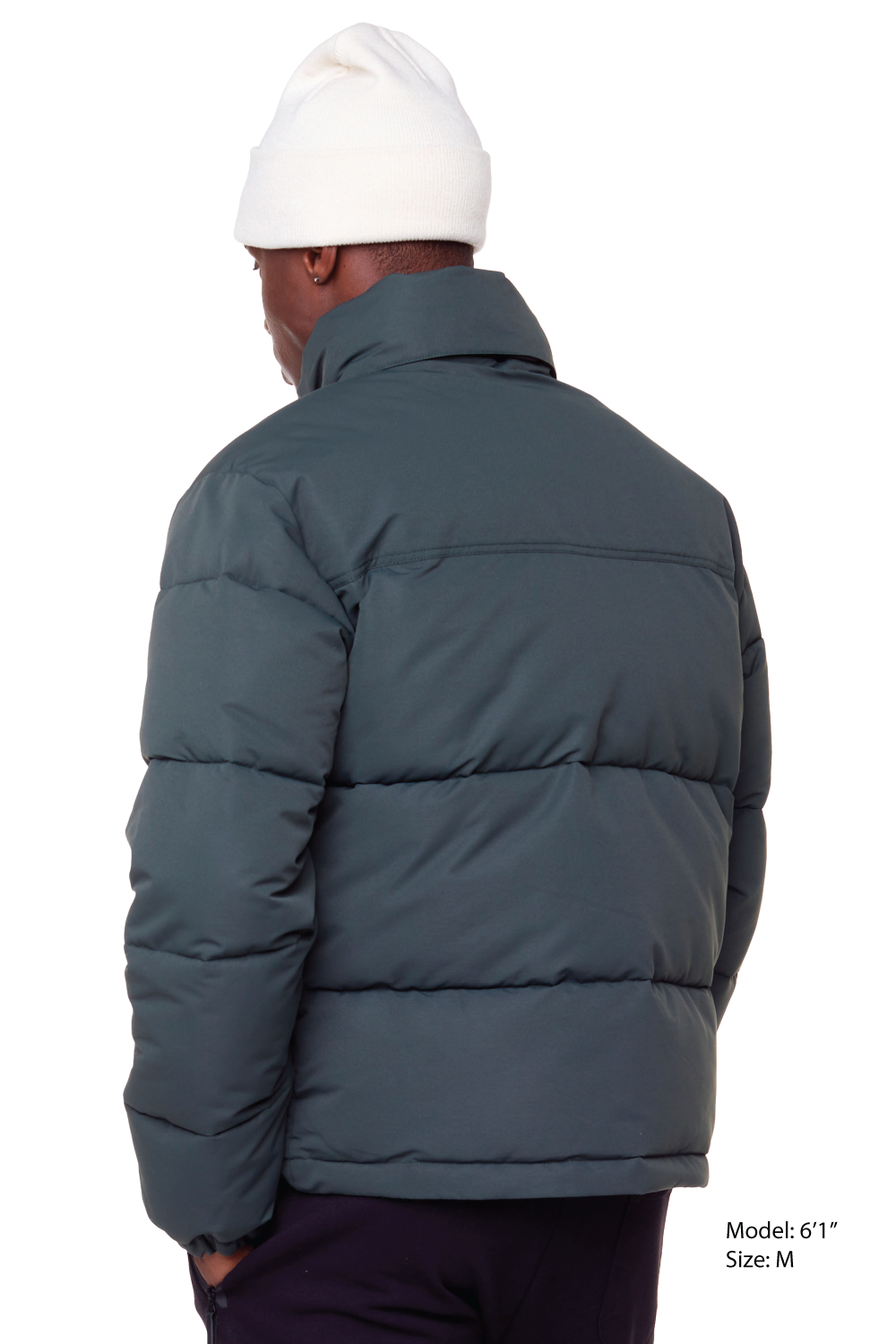 TUKTUT | MEN'S VEGAN DOWN (RECYCLED) PUFFER JACKET, FOREST GREEN