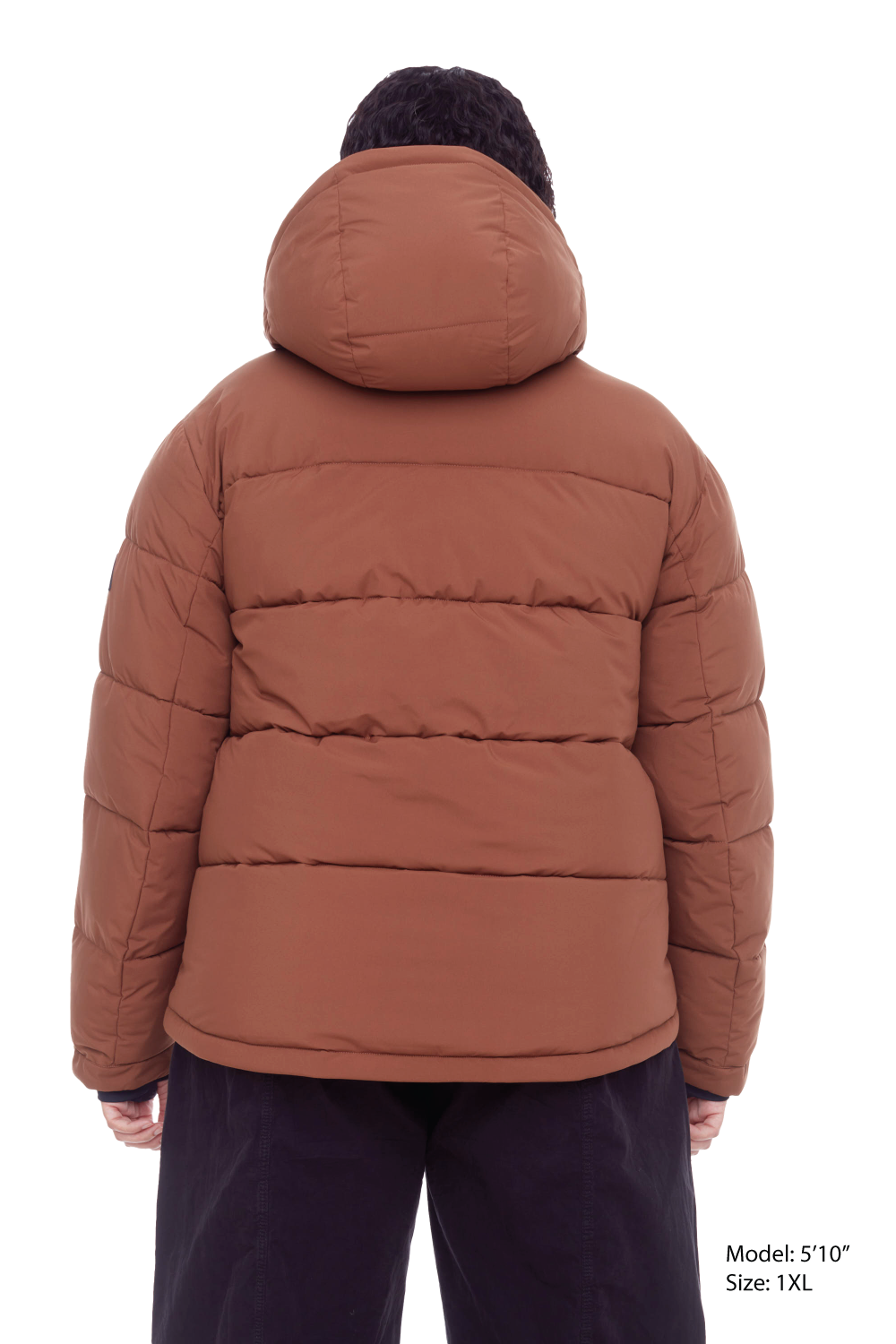 FORILLON PLUS | WOMEN'S VEGAN DOWN (RECYCLED) SHORT PUFFER JACKET, MAPLE (PLUS SIZE)