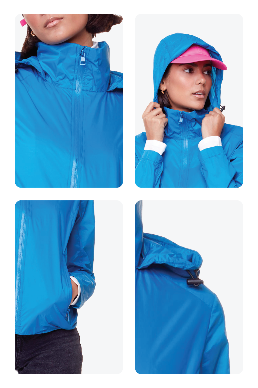 PELLY | WOMEN'S (RECYCLED) ULTRALIGHT WINDSHELL JACKET, BLUE