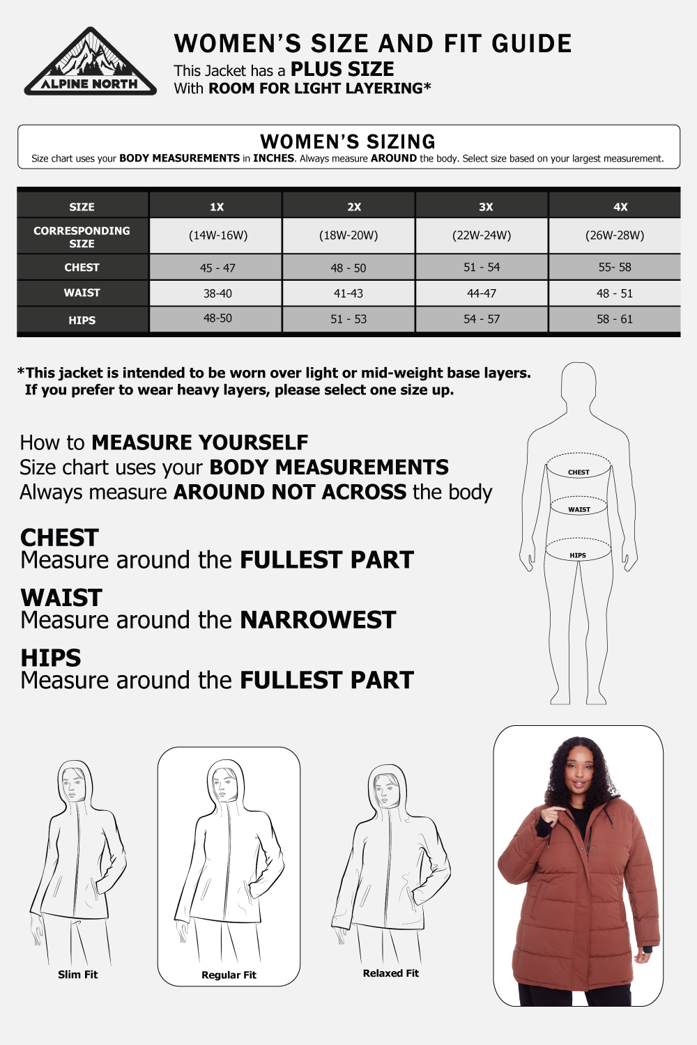 FORILLON PLUS | WOMEN'S VEGAN DOWN (RECYCLED) SHORT PUFFER JACKET, MAPLE (PLUS SIZE)