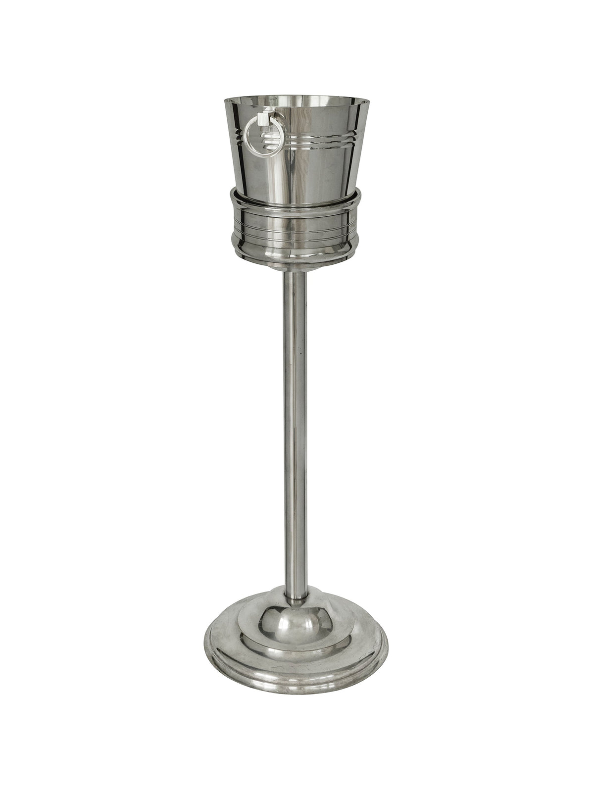 Vintage 1900 Silver Plate Banded Champagne Stand