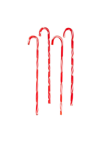 Vintage Candy Cane Glass Cocktail Stirrers