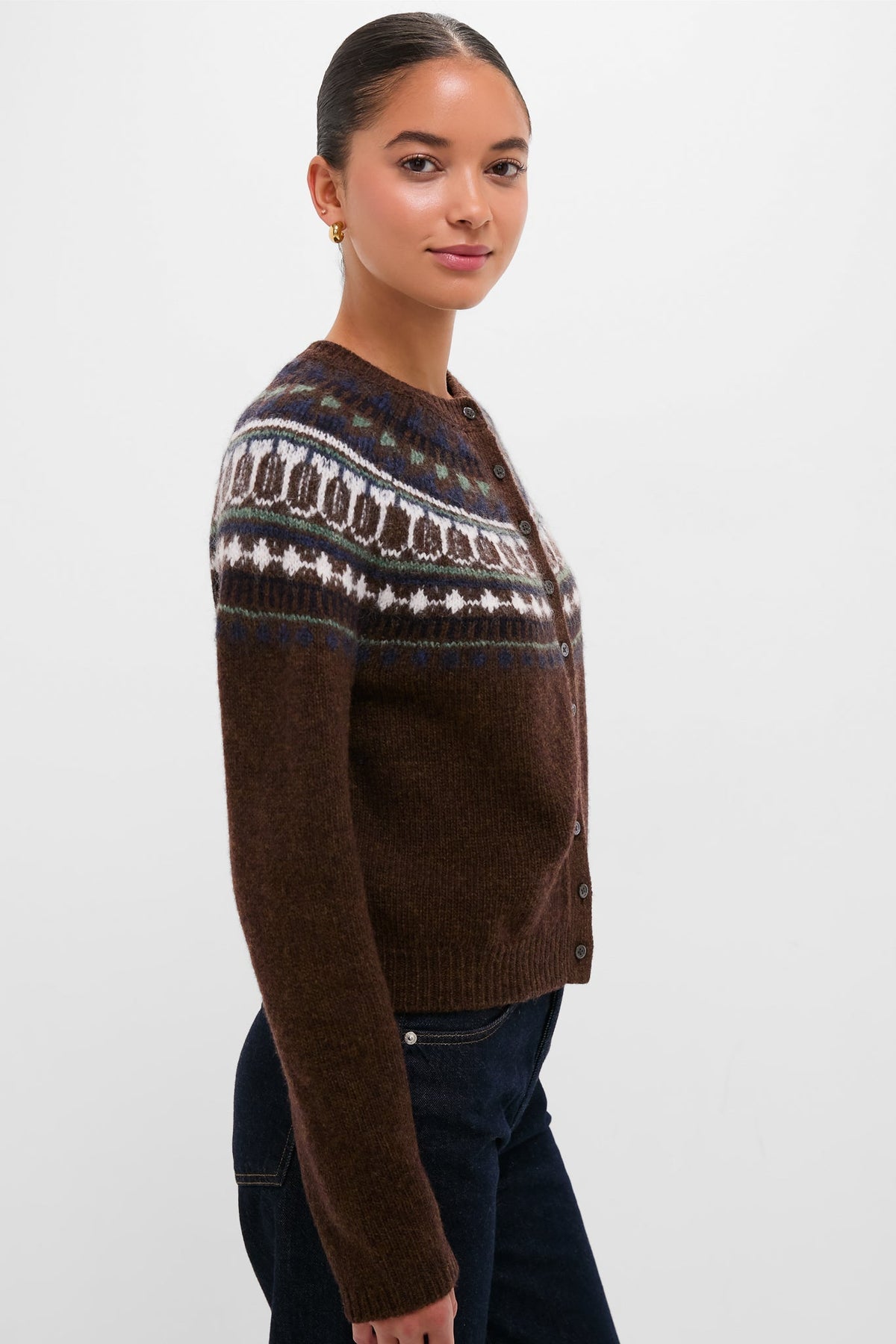 Chestnut Charlotte Wool Fairisle Sweater