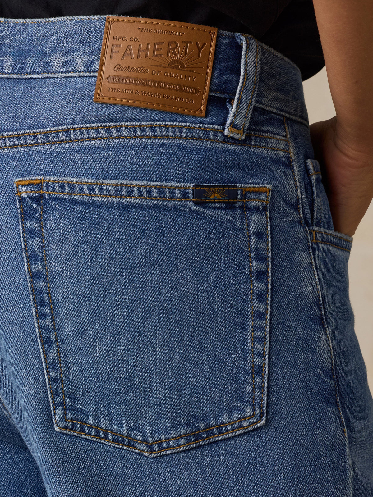 Regenerative Cotton Denim Wide Leg - Coast Bound Wash