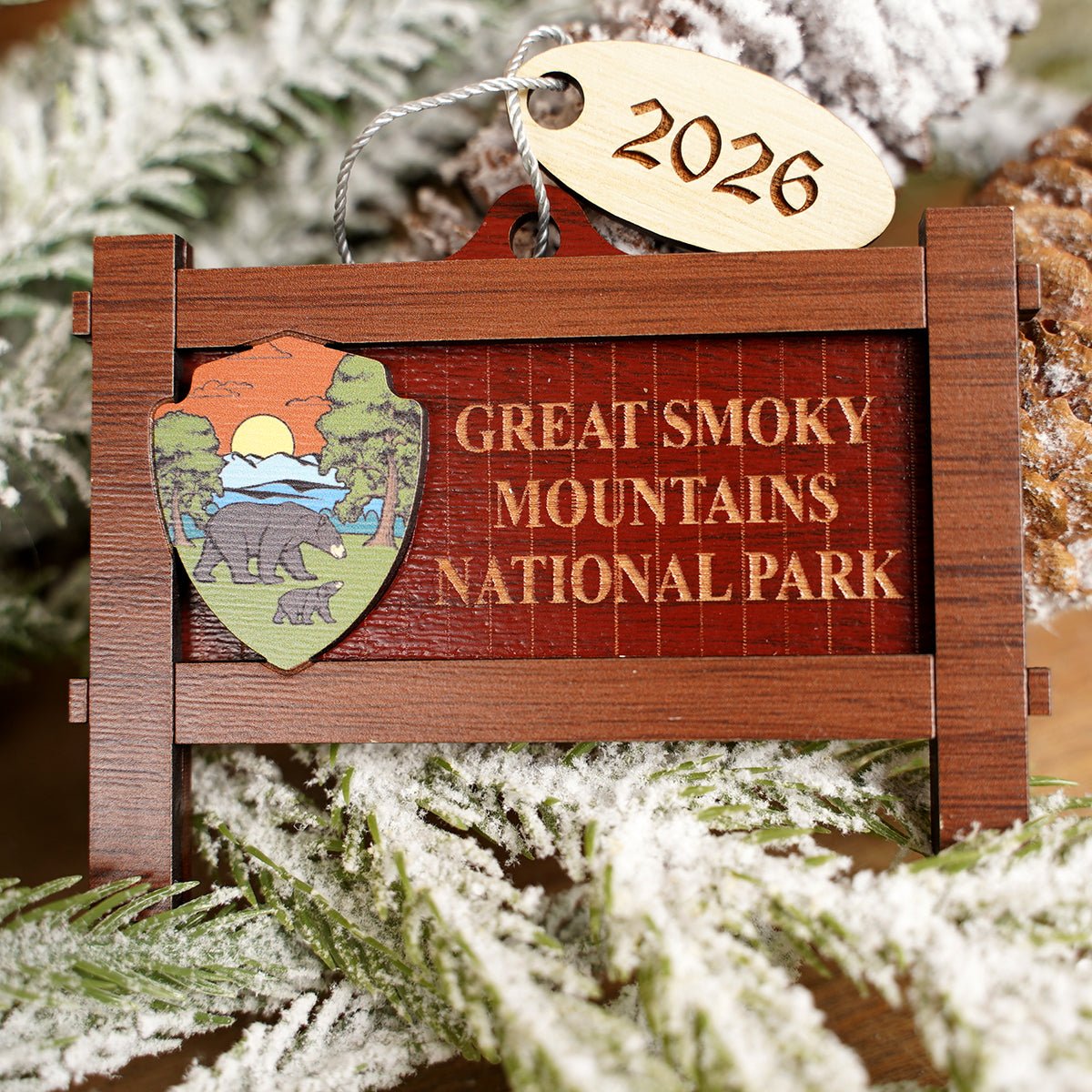 Great Smoky Mountains Sign Ornament
