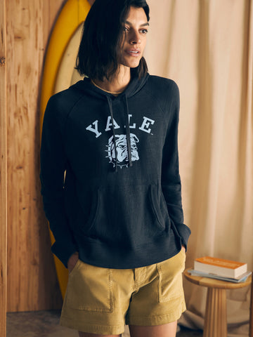 Yale Sunwashed Slub Hoodie - Blue Nights