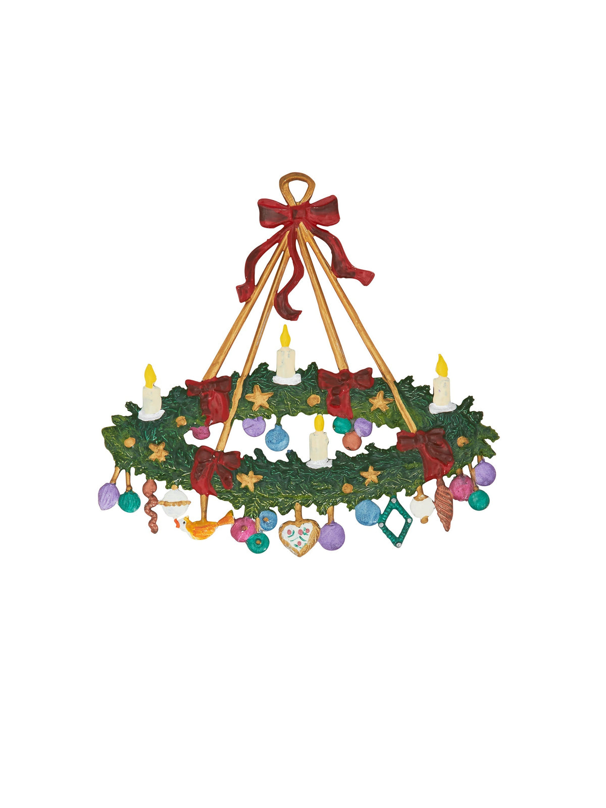 Wilhelm Schweizer Pewter Large Advent Wreath Ornament