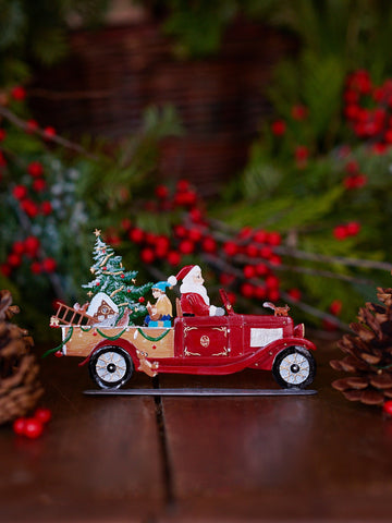 Wilhelm Schweizer Pewter Santa in Pickup Truck