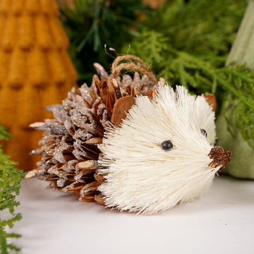 Sisal Fibers Hedgehog Christmas Ornament