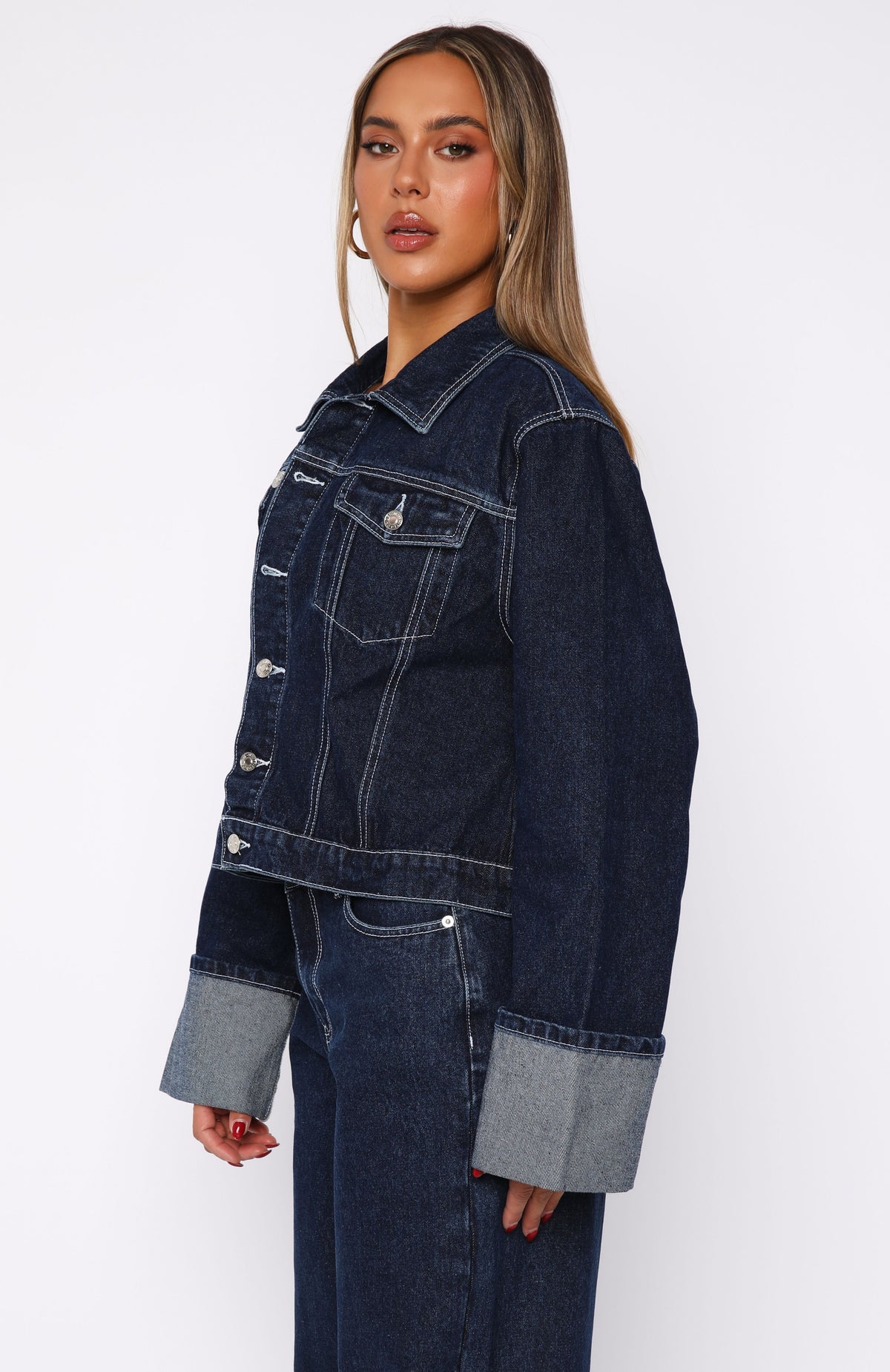 Charlotte Denim Jacket Dark Indigo Wash