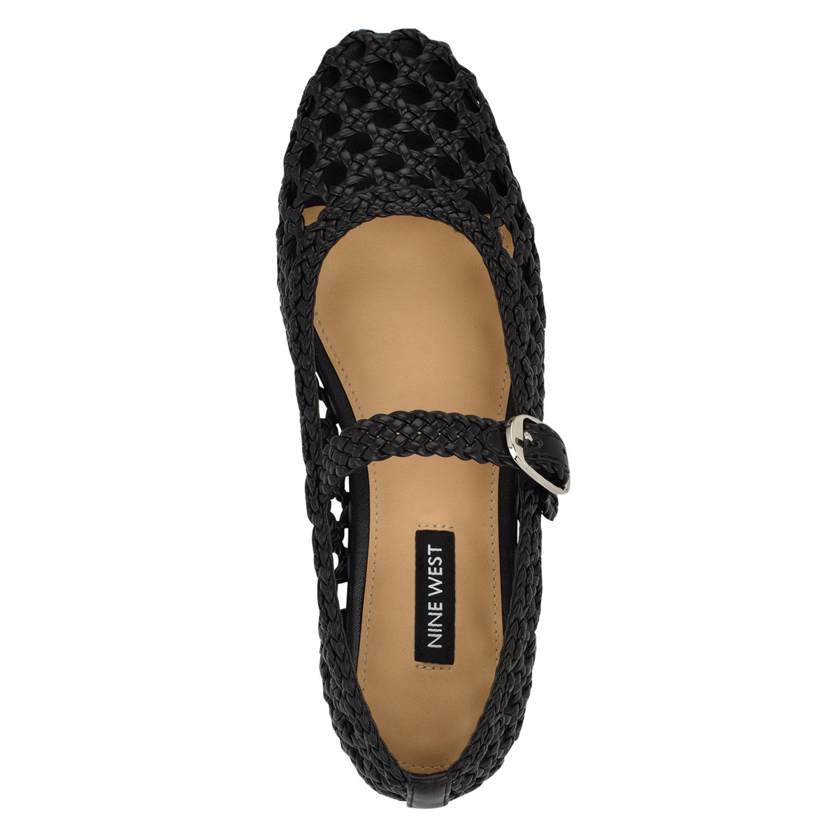 Halie Woven Mary Jane Flats