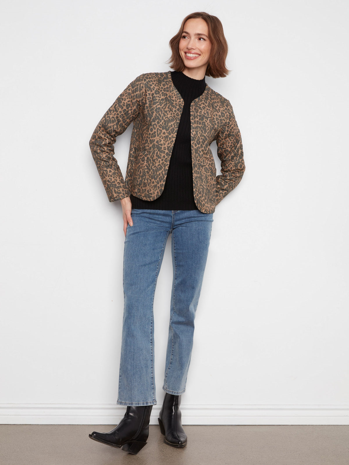 Reversible Animal Print Quilted Jacket - Imprint
