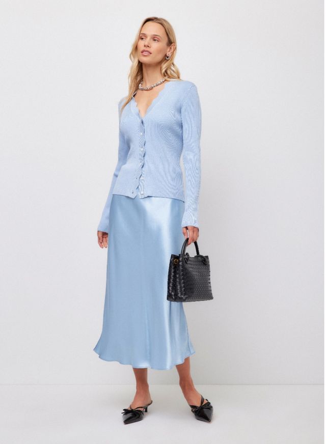 BLISS SCALLOP EDGE CARDIGAN