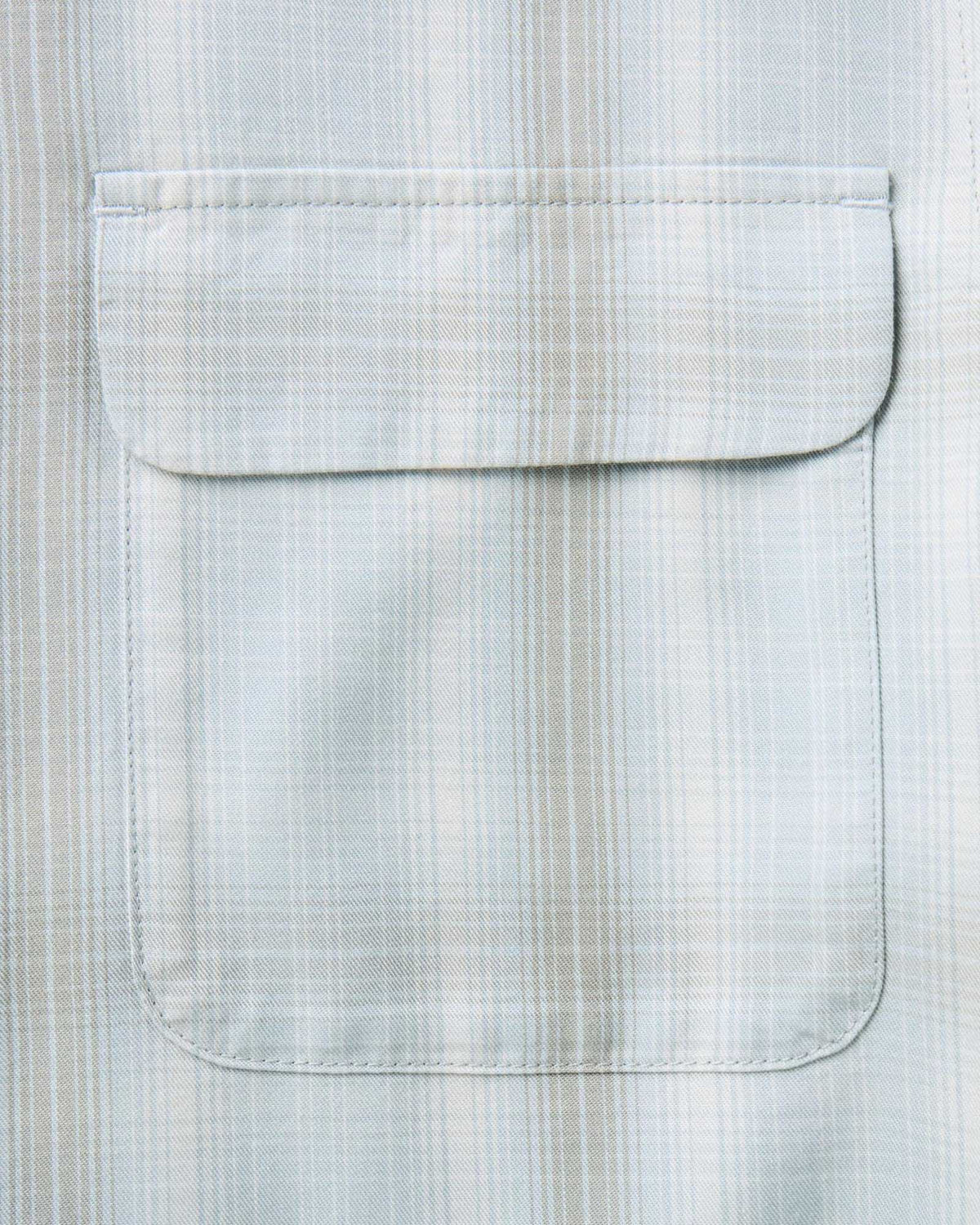 The Shore Shirt in Fog Check Lyocell