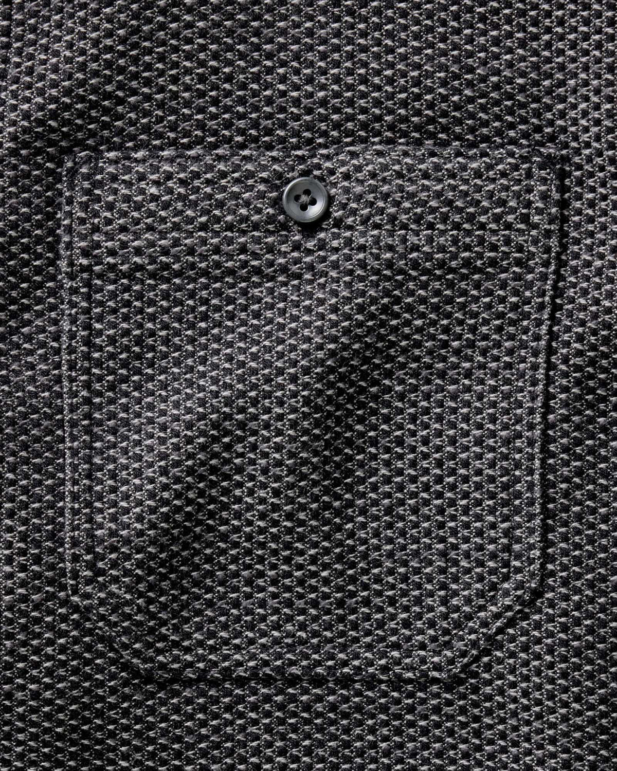 The Utility Shirt in Charcoal Sashiko