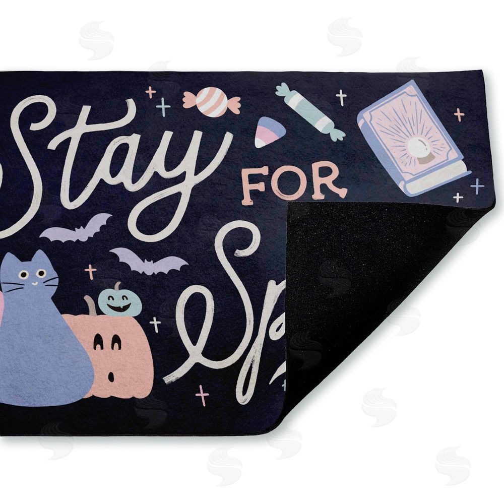 Laura Marshall | Stay for Spell Pastel 
Halloween Welcome Non-Woven Door Mat