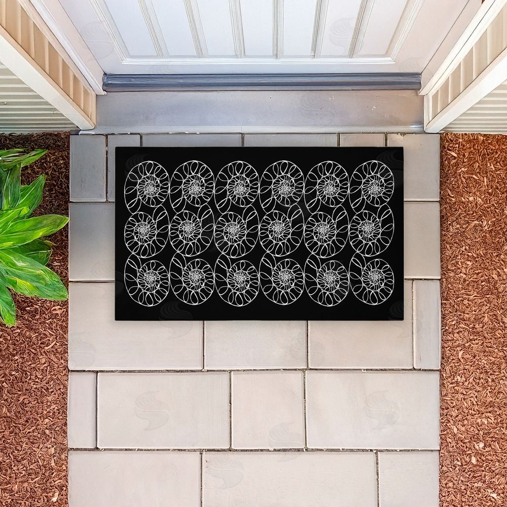 El Perkin | Elemental Spiral Shells Non-Woven Door Mat