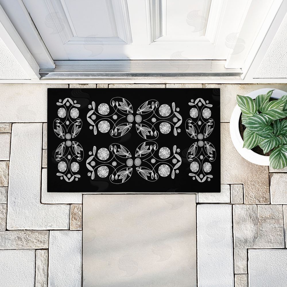 El Perkin | Varied Round Fractals Non-Woven Door Mat