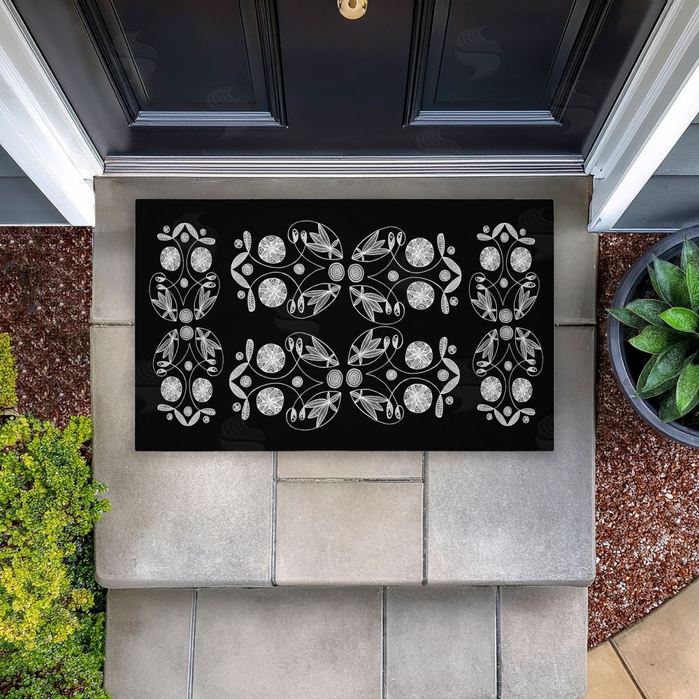 El Perkin | Varied Round Fractals Non-Woven Door Mat
