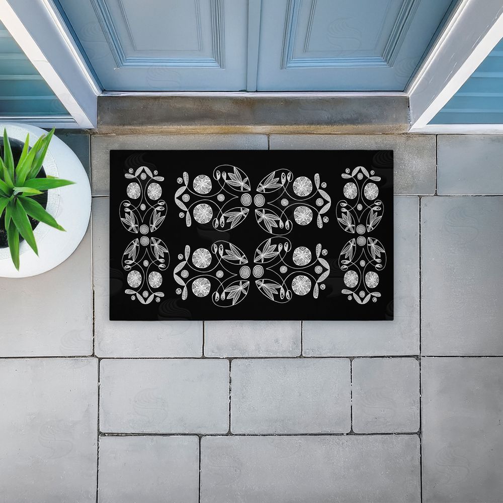 El Perkin | Varied Round Fractals Non-Woven Door Mat