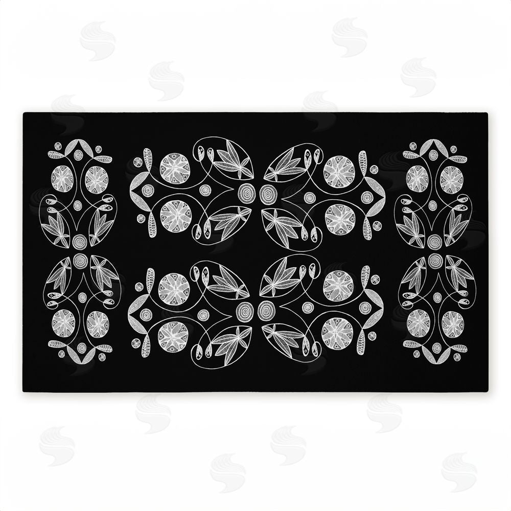 El Perkin | Varied Round Fractals Non-Woven Door Mat