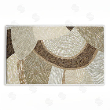 Emma Peal | Mystic Neutral Patterns Plush Bath Mat