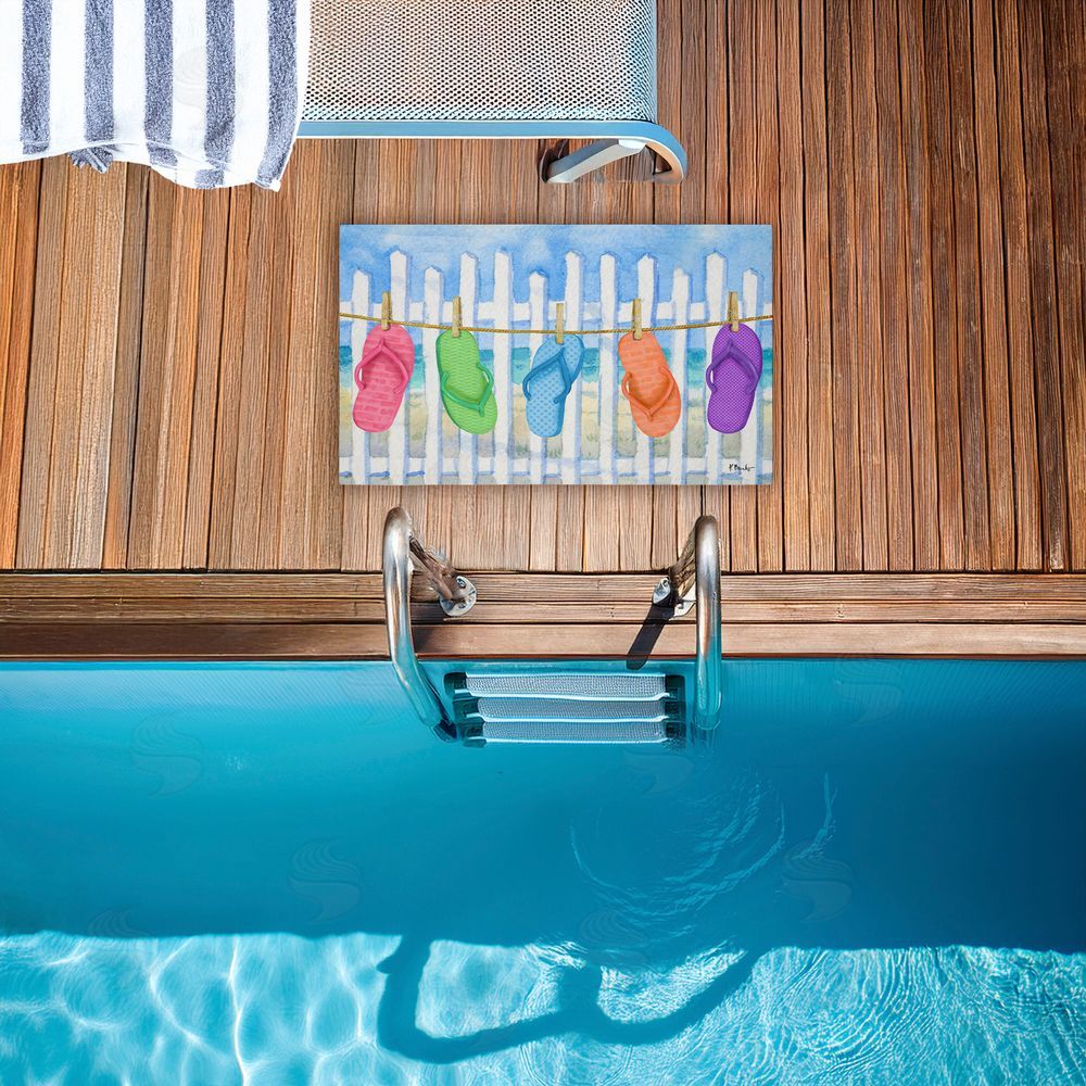Paul Brent | Flip Flop Summer Clothesline Non-Woven Door Mat