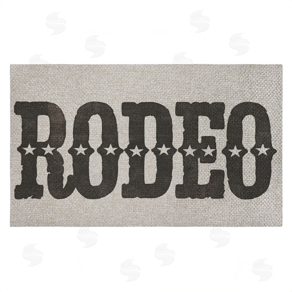 Sisi and Seb | Rodeo with Western Stars Faux Sisal Door Mat