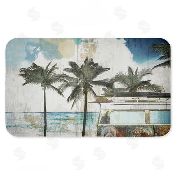 Sasha | Retro Van Summer Beach View Anti-Fatigue Mat