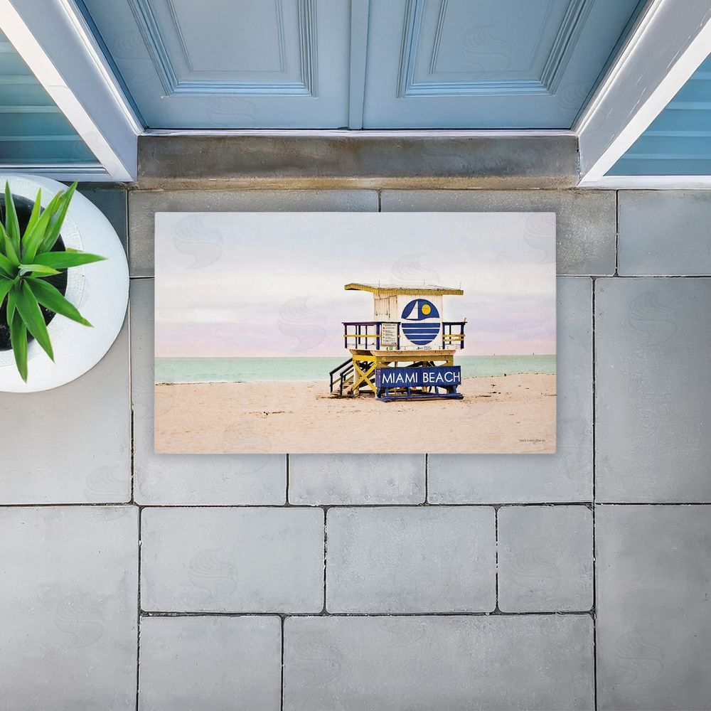 Seven Trees Design | Miami Beach Lifeguard Hut Non-Woven Door Mat