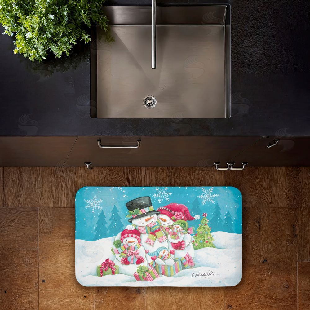 Diane Kater | Vintage Snowman Family Anti-Fatigue Mat