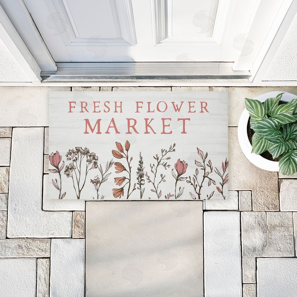 Lux + Me Designs | Fresh Flower Market Blooms Non-Woven Door Mat