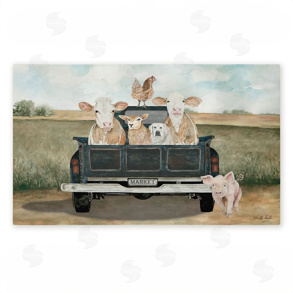 Cindy Jacobs | Ready For A Ride Animals Non-Woven Door Mat
