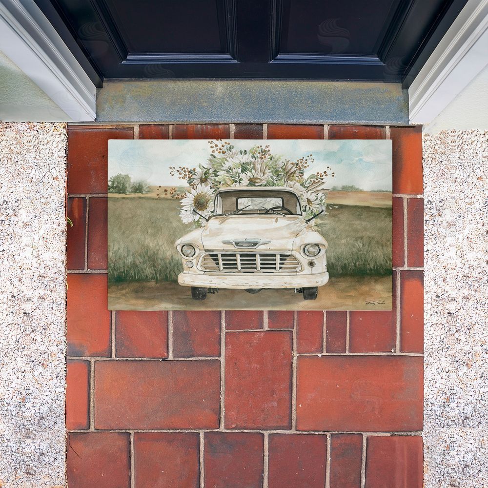 Cindy Jacobs | Vintage Flower Delivery Non-Woven Door Mat