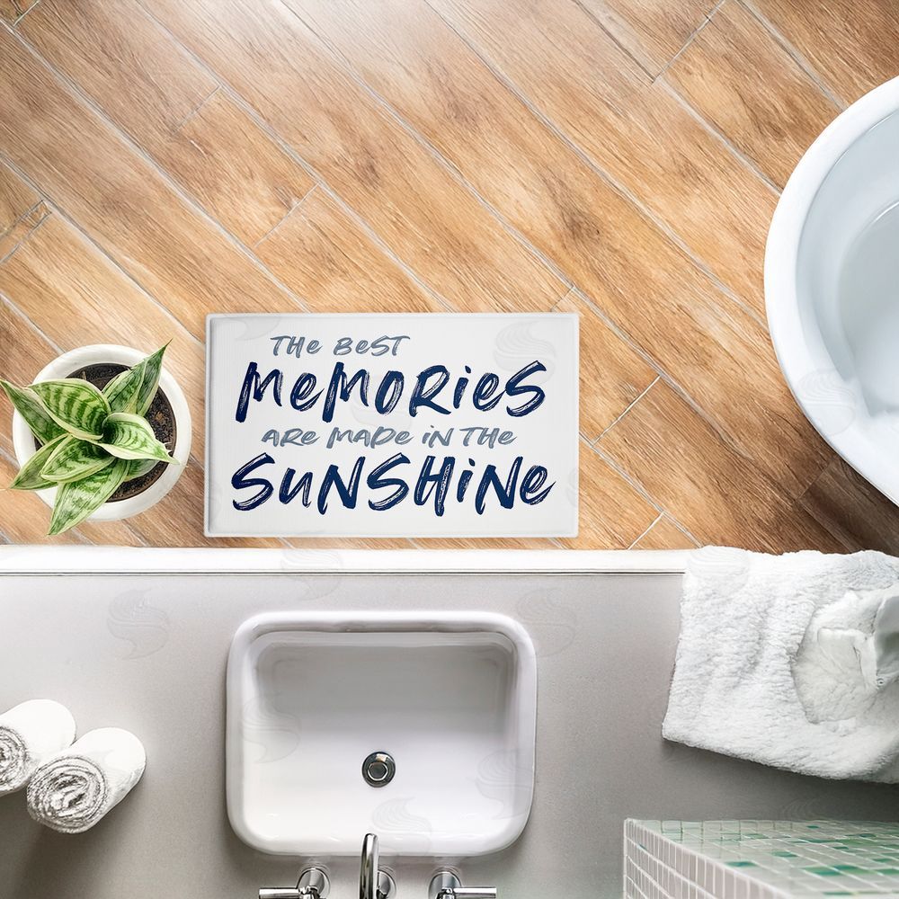 Lettered and Lined | Best Memories In Sunshine Plush Bath Mat
