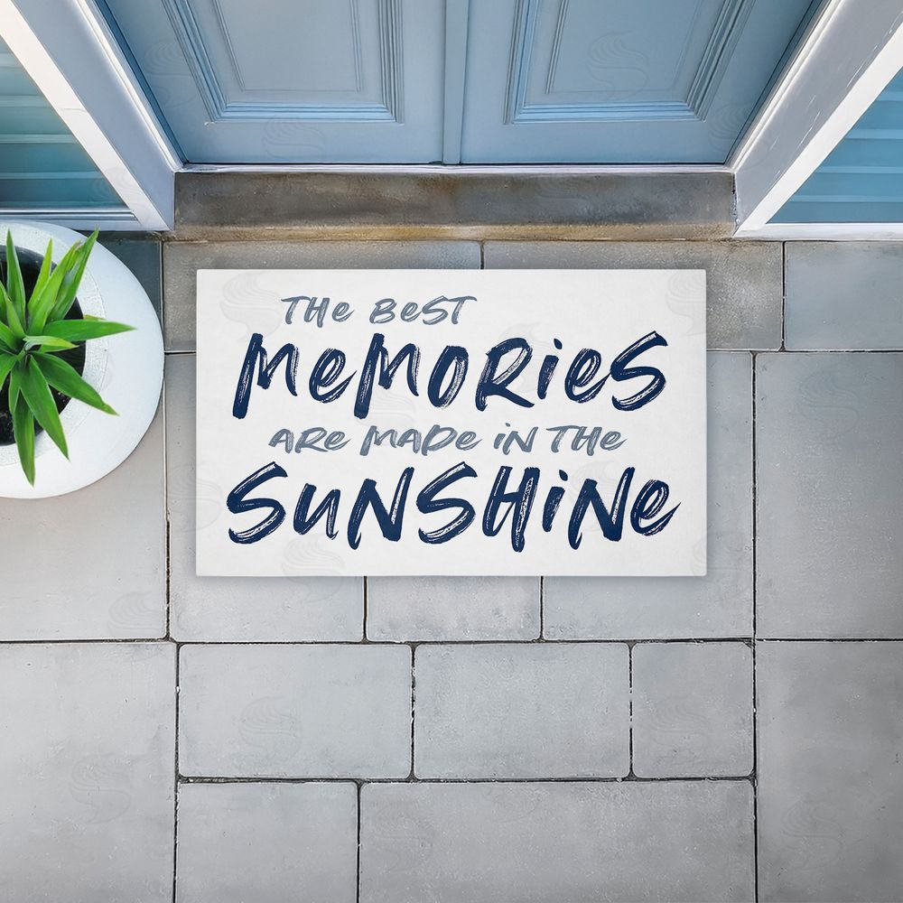 Lettered and Lined | Best Memories In Sunshine Non-Woven Door Mat