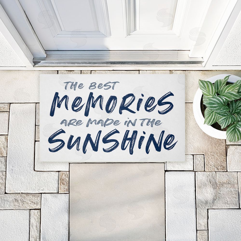 Lettered and Lined | Best Memories In Sunshine Non-Woven Door Mat